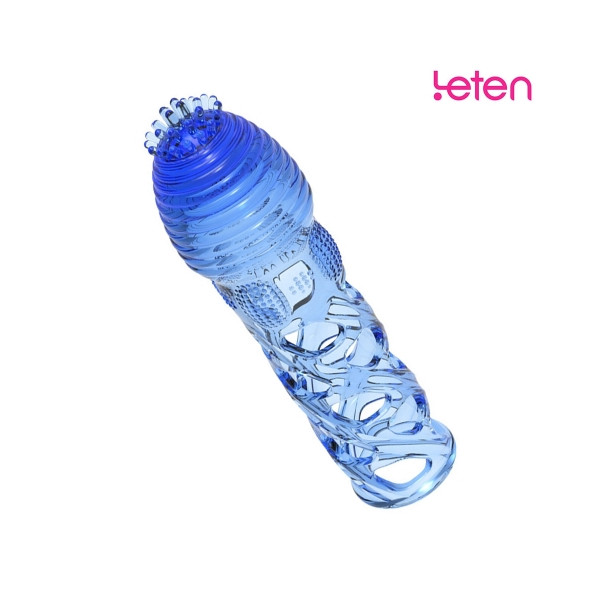 [성기확장보형콘돔] [Leten] 커버 슬리브 (블루/퍼플/핑크) 색상별 디자인 다름
