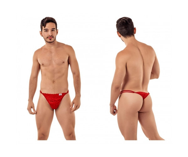 [CandyMan] Lace G-String Thongs Red (99421)