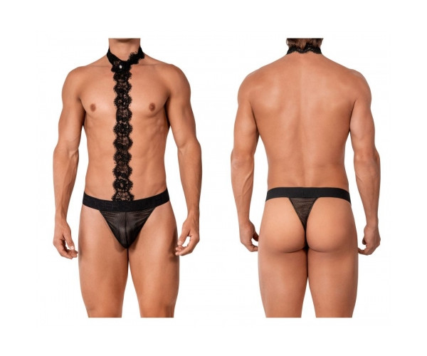[Roger Smuth] Thongs Black (RS026)